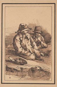 Rustika figurer: Två pojkar, 1801.