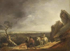 The Storm (olja på duk) av Thomas Barker of Bath