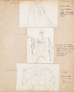 Nelsons systerdöttrar - Miss Bolton och Charlotte Nelson, sedermera Lady Hood av Thomas Baxter