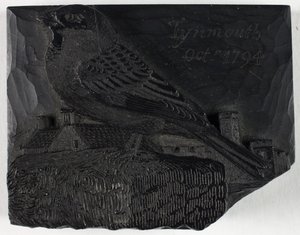Trästock för ”Sparven”, ur En historia om brittiska fåglar av Thomas Bewick