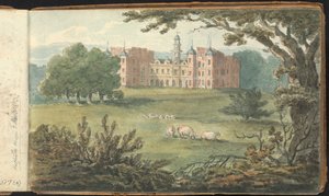 Album av landskaps- och figurstudier: Hatfield House