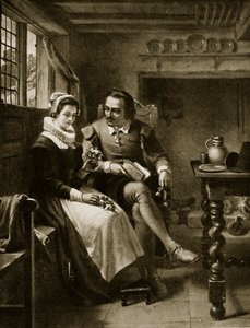 Shakespeares uppvaktning, illustration från "Hutchinson