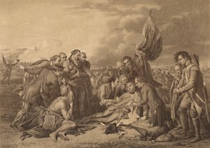 General Wolfes död på Abrahams höjder, Quebec, 13 september 1759, 1886