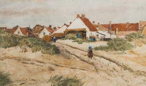 Nearing Sunset, Katwijk, Holland, 1894 (wc på papper)