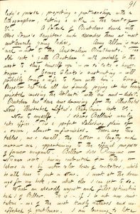 Beskriver kontoret han delar med Frank Bellew och ett brev från William Boutcher.     Transkription av Thomas Butler Gunn