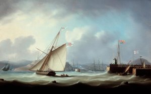 George IV:s ankomst till Leith Harbour av Thomas Buttersworth