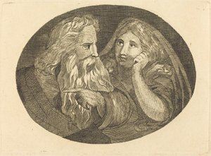 Lear och Cordelia av Thomas Butts, Jr. after William Blake