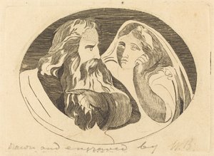 Lear och Cordelia av Thomas Butts, Jr. after William Blake
