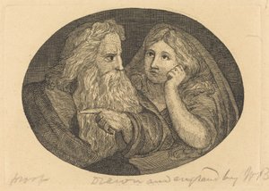 Lear och Cordelia av Thomas Butts, Jr. after William Blake