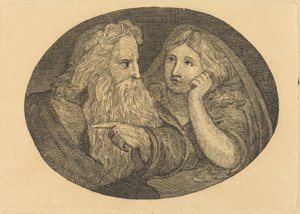 Lear och Cordelia av Thomas Butts, Jr. after William Blake