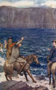 ジュール・ヴェルヌによる「地球の中心への旅」のイラスト（色リソ）スウェーデン語