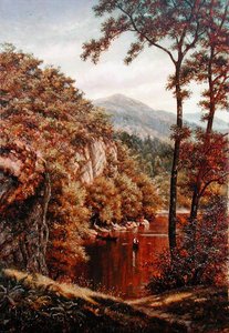Sommardag på en bergssjö av Thomas Charles Farrer