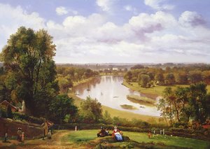 Utsikt över Themsen från Richmond Hill