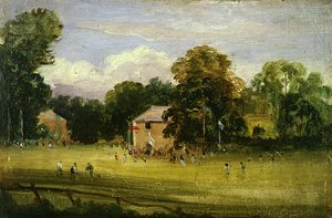 Bymässan, Östra Bergholt (olja på panel)