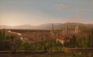 Utsikt över Florens. 1837 av Thomas Cole