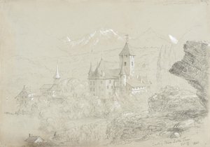Spiez slott, Thunsjön av Thomas Cole