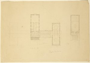 Grand Plan av Ohio State House, c.1838 av Thomas Cole