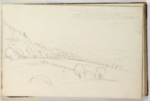 Schroon Mountain från nära huvudet av Schroon Lake av Thomas Cole