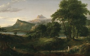 The Course of Empire: The Arcadian or Pastoral State, c.1836 (olja på duk) av Thomas Cole