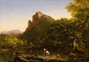 The Mountain Ford, 1846. av Thomas Cole