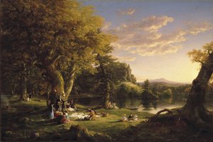 The Pic-Nic, 1846 av Thomas Cole