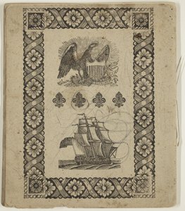 Utan titel ("Utdrag ur konsten att färglägga"), ca 1825 (penna och bläck på papper) av Thomas Cole