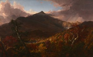 Vy över Schroon Mountain, Essex County, New York, efter en storm av Thomas Cole