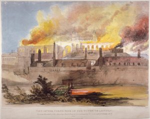 Brand vid vapenhuset i Towern i London, 30 oktober 1841