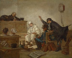 Pierrot i brottmålsdomstolen av Thomas Couture