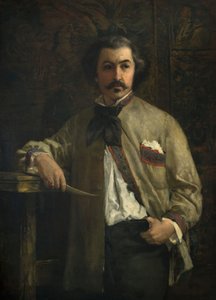 Porträtt av Antoine Etex 1808-88, 1855. av Thomas Couture