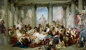Romarna i sin dekadens av Thomas Couture