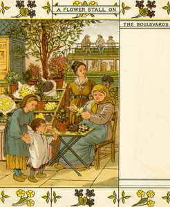 Paris blomsterstånd på en av huvudgatorna av Thomas Crane