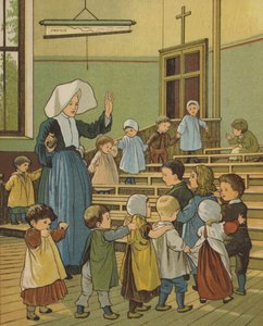 Rouen: skolborr (färg litho) av Thomas Crane