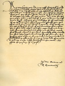 Brev från Thomas Cranmer till Thomas Cromwell, Ford, 13 augusti 1537 av Thomas Cranmer