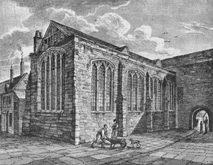 Nordostvy av Chapel of the Holy Trinity, Leadenhall, City of London, c1825 1906 av Thomas Dale