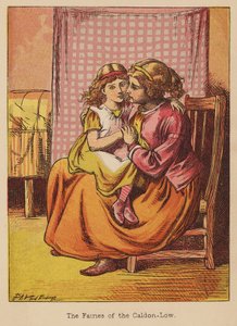 Älvorna i Caldon-Low (gravyr i kolorit) av Thomas Dalziel