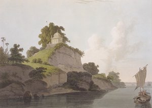 Hindoo Temple nära Currah, vid floden Ganges, från 