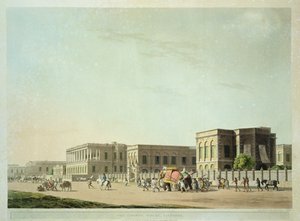 The Council House, Calcutta, tavla 29 från "Oriental Scenery: Twenty Four Views in Hindoostan", graverad av Thomas och William (1769-1837) Daniell, 1798.