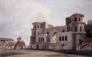 Panch Mahal Gate, Lucknow, Uttar Pradesh, ca. 1789 av Thomas Daniell