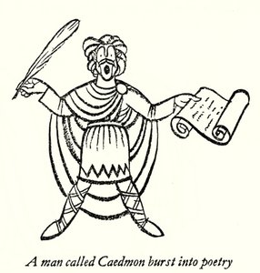Caedmon (litografi) av Thomas Derrick