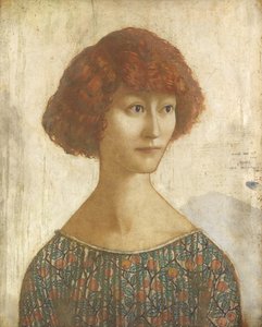 Donna Cristina (tempera  blyerts på pannå)