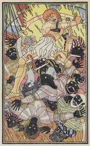 Illustration till Boccaccios Dekameron (färglitografi)