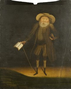Porträtt av Benjamin Lay av Thomas Dr Pole