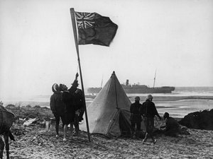 Vraket av Delhi på den marockanska kusten, december 1911