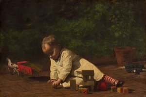 Baby på lek av Thomas Eakins