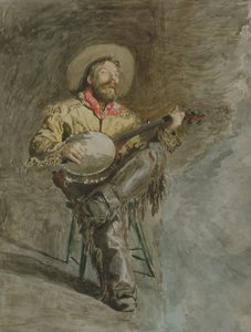 Sjungande cowboy av Thomas Eakins
