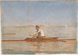 John Biglin i en singelsculler av Thomas Eakins