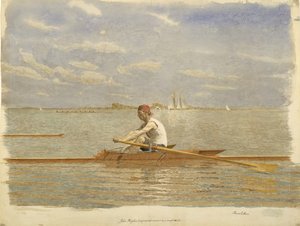 John Biglin i en singelskalle, ca. 1873. av Thomas Eakins