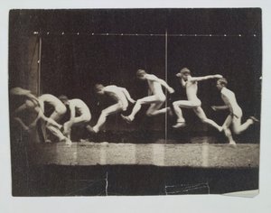 Marey Wheel-fotografier av oidentifierad modell, 1884. av Thomas Eakins