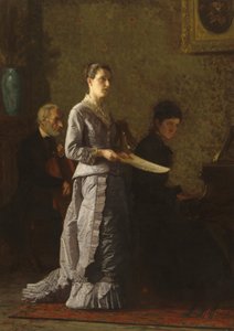Sjunger en patetisk sång, 1881. av Thomas Eakins